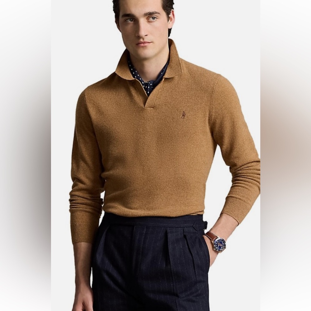 Vintage Ralph Lauren Tan Lambswool Sweater